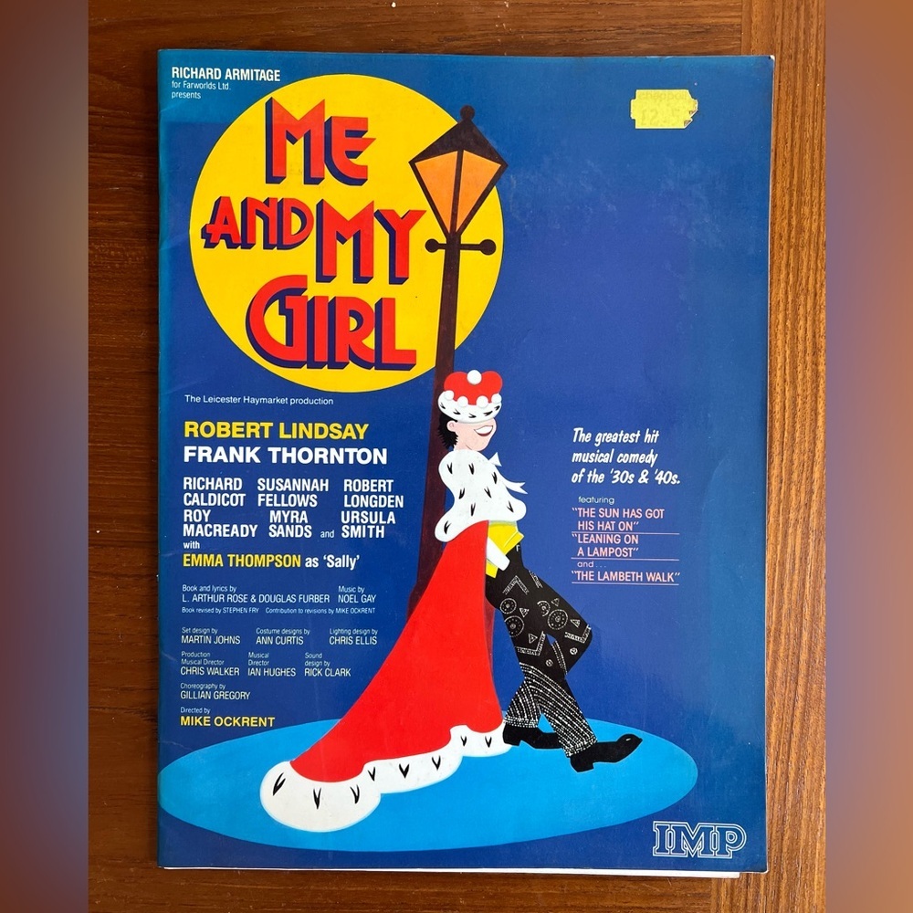 Vintage Me and My Girl Sheet Music Booklet (1984) | Musical Comedy | Theatre